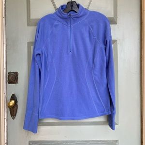 TEK GEAR Blue Front Zip Pullover size Medium